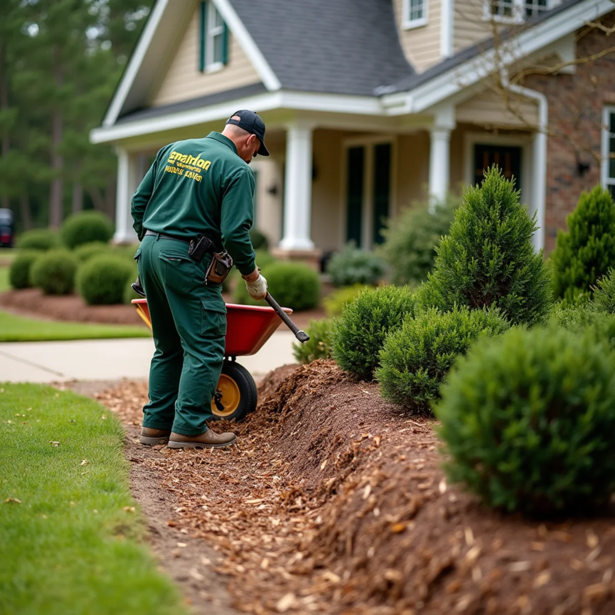 Mulch Installation & Pine Straw Bedding in Deatsville, AL by Truvian Lawn Care