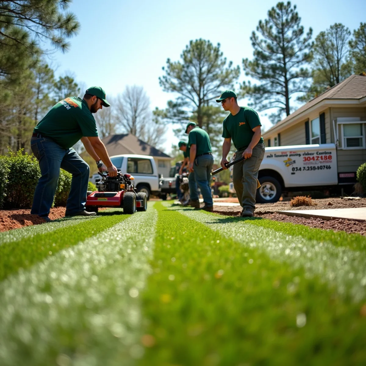 Truvian Lawn Care landscaping and hardscaping services in Deatsville, Alabama